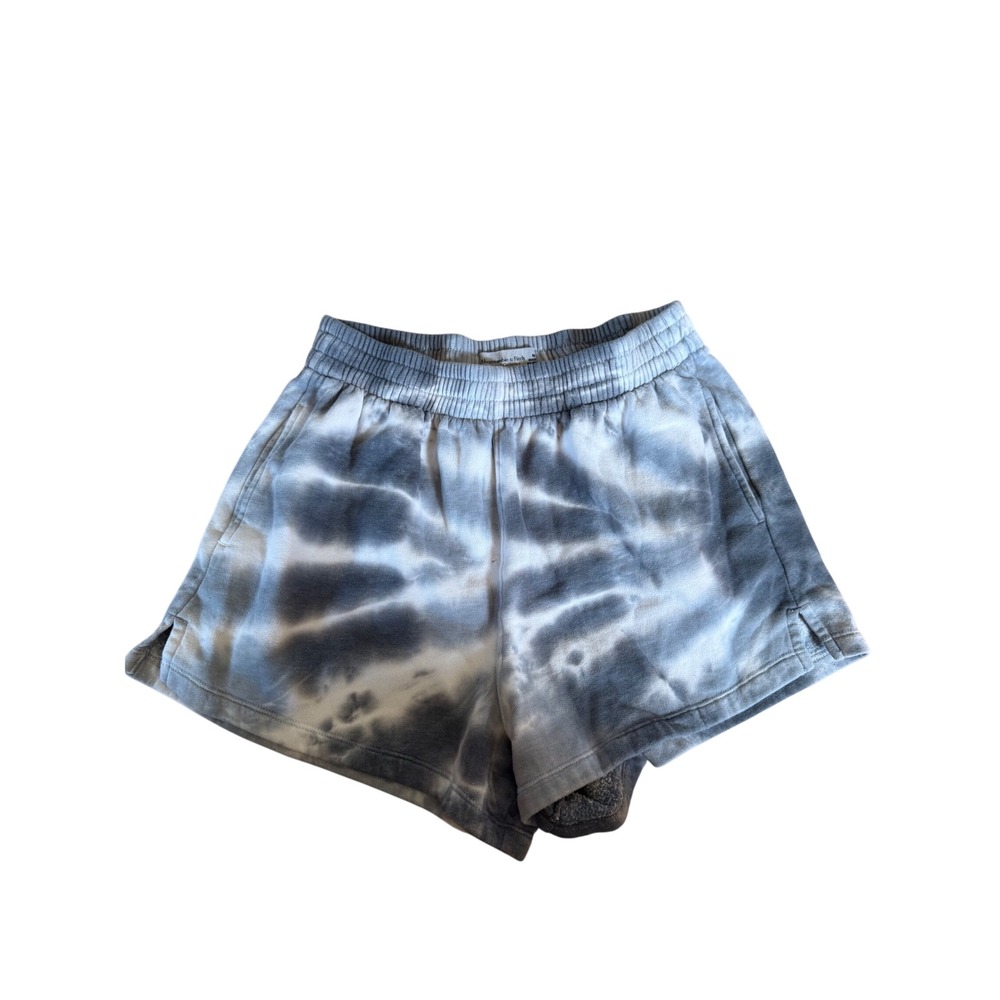 Abercrombie & Fitch soft A&F collection blue tie dye fleece shorts‎ lounge comfy